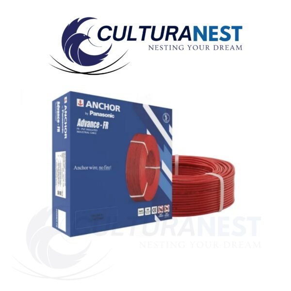 Anchor Advance FR 4 sq mm Red 90 m FR PVC Insulated Wire